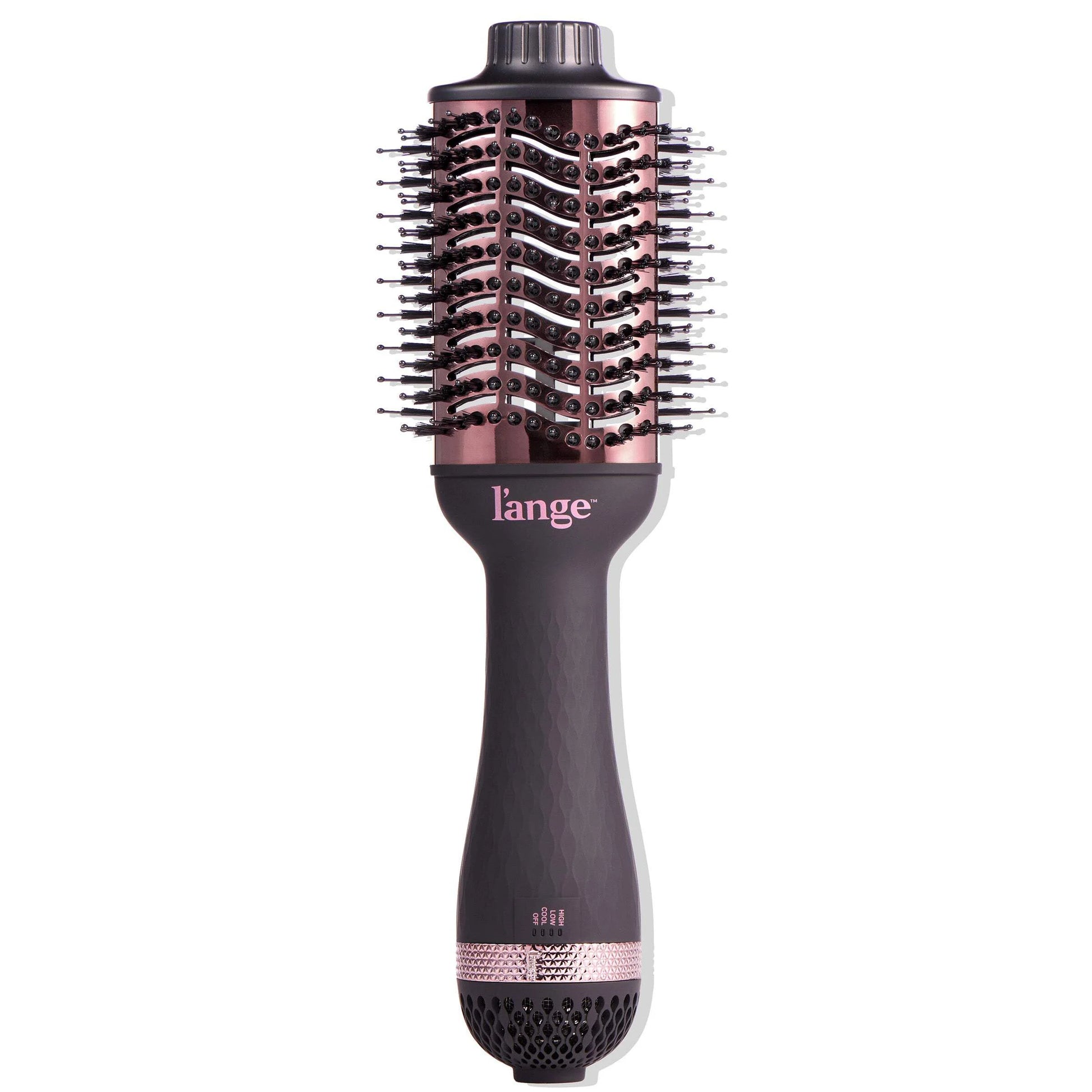 Le Volume 2-In-1 Titanium Blow Dryer Brush Blush Hot Air Brush with Oval Barrel